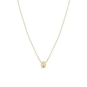 14k Midi Bitty Diamond Ladybug Necklace