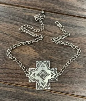 15" Cable Chain with Aztec Pendant | Necklace
