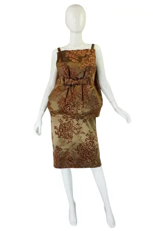 1950s Couture Italian Silk Sack Dress