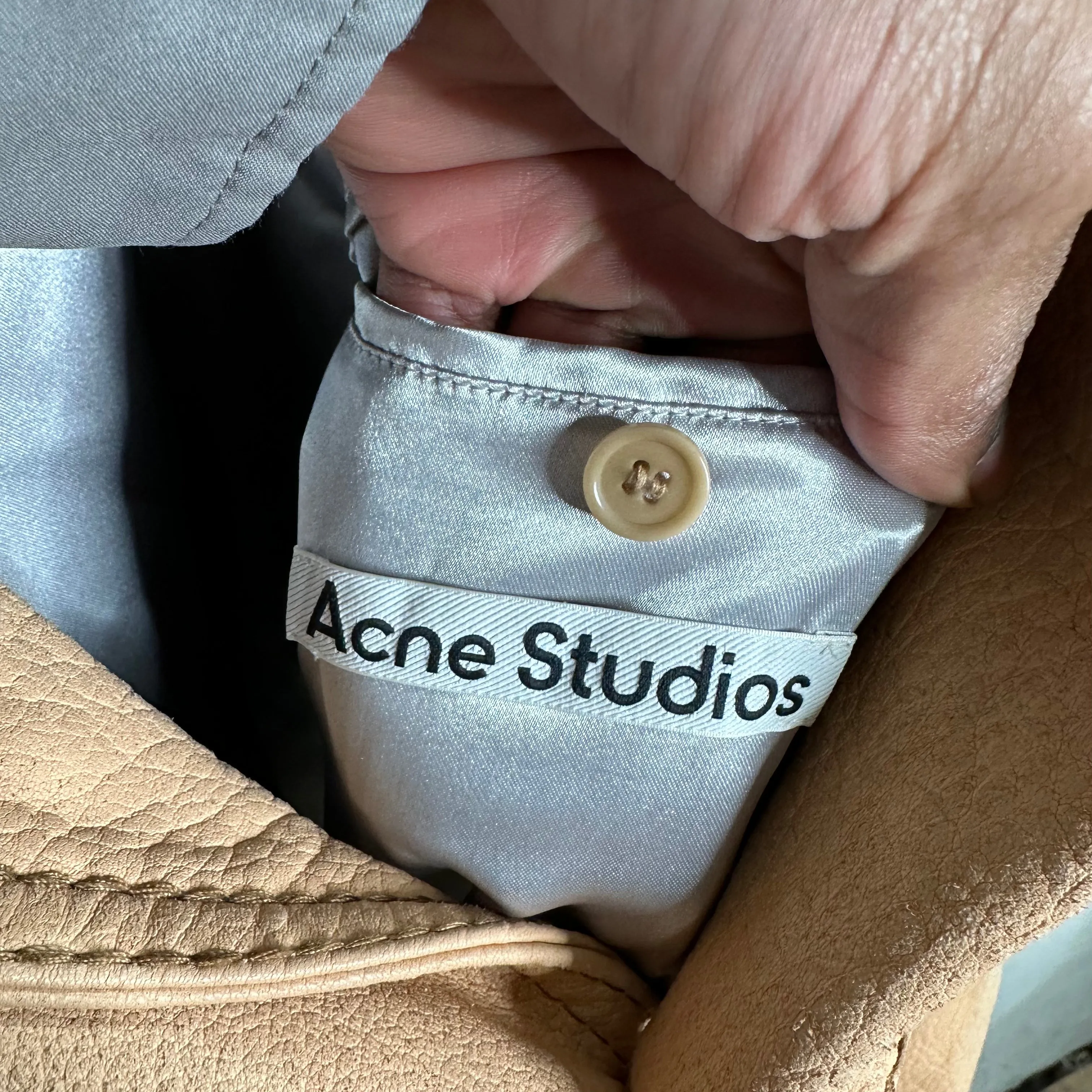 Acne Studios Studded Leather Blazer Jacket