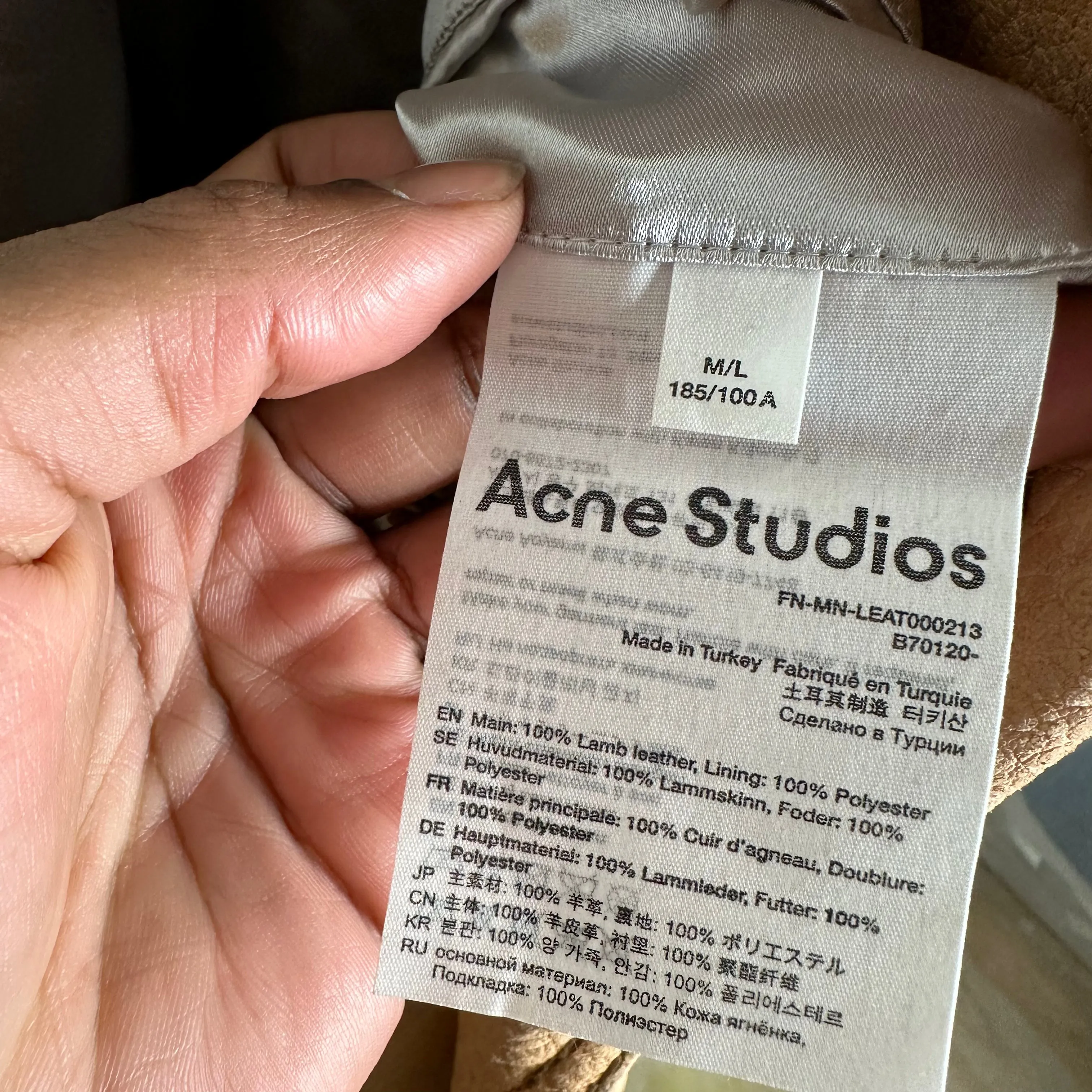 Acne Studios Studded Leather Blazer Jacket