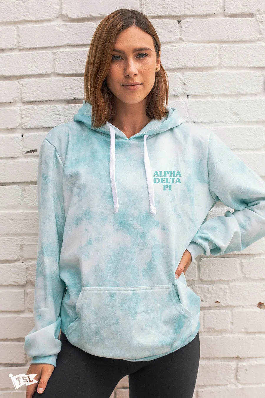 Alpha Delta Pi Digi-Tie Dye Hoodie