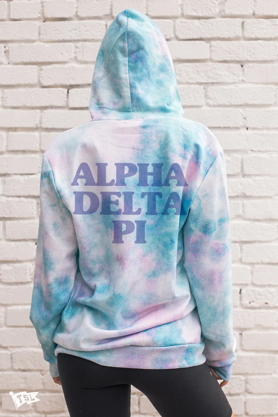 Alpha Delta Pi Digi-Tie Dye Hoodie