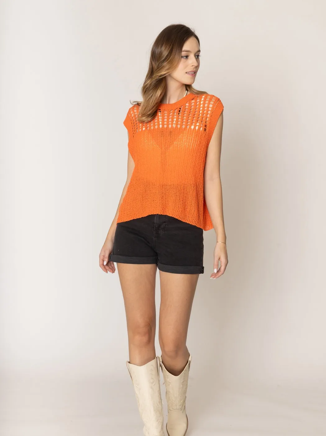 Chest Blocked Crochet Poncho