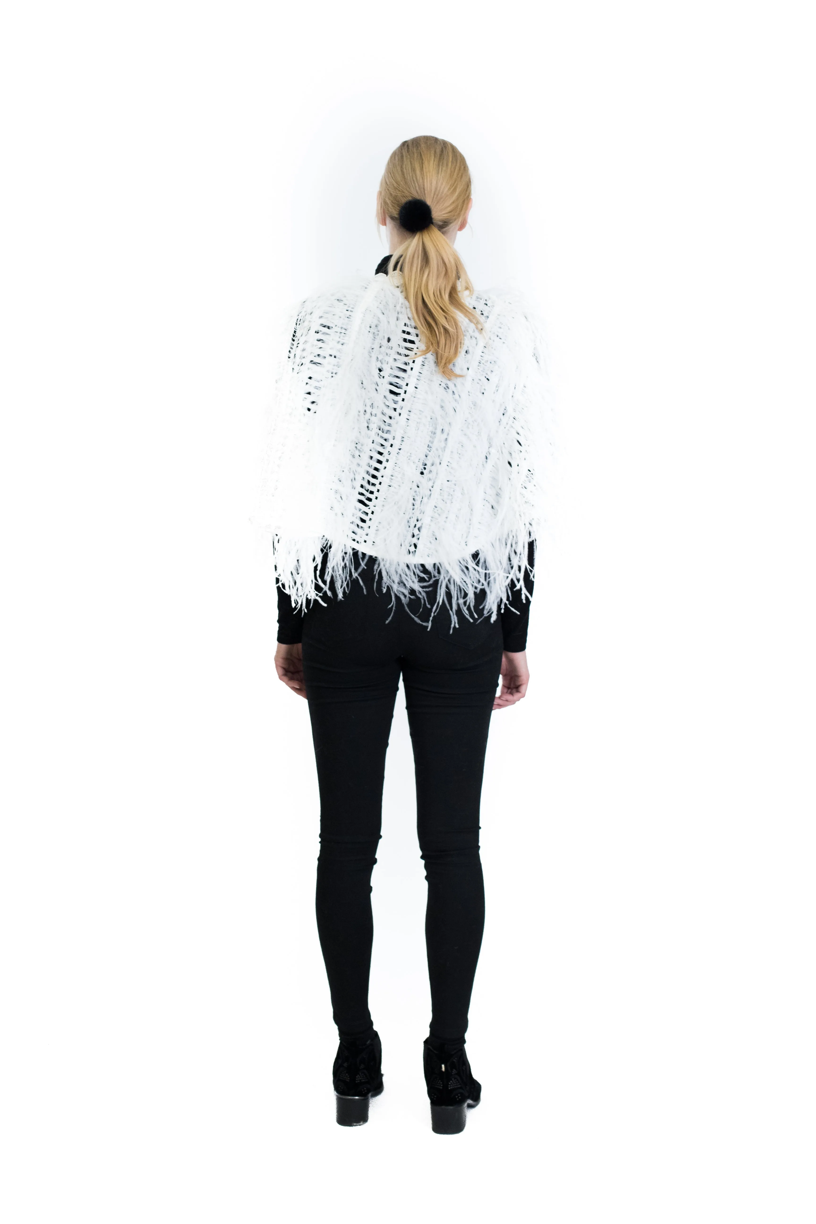 Feather poncho