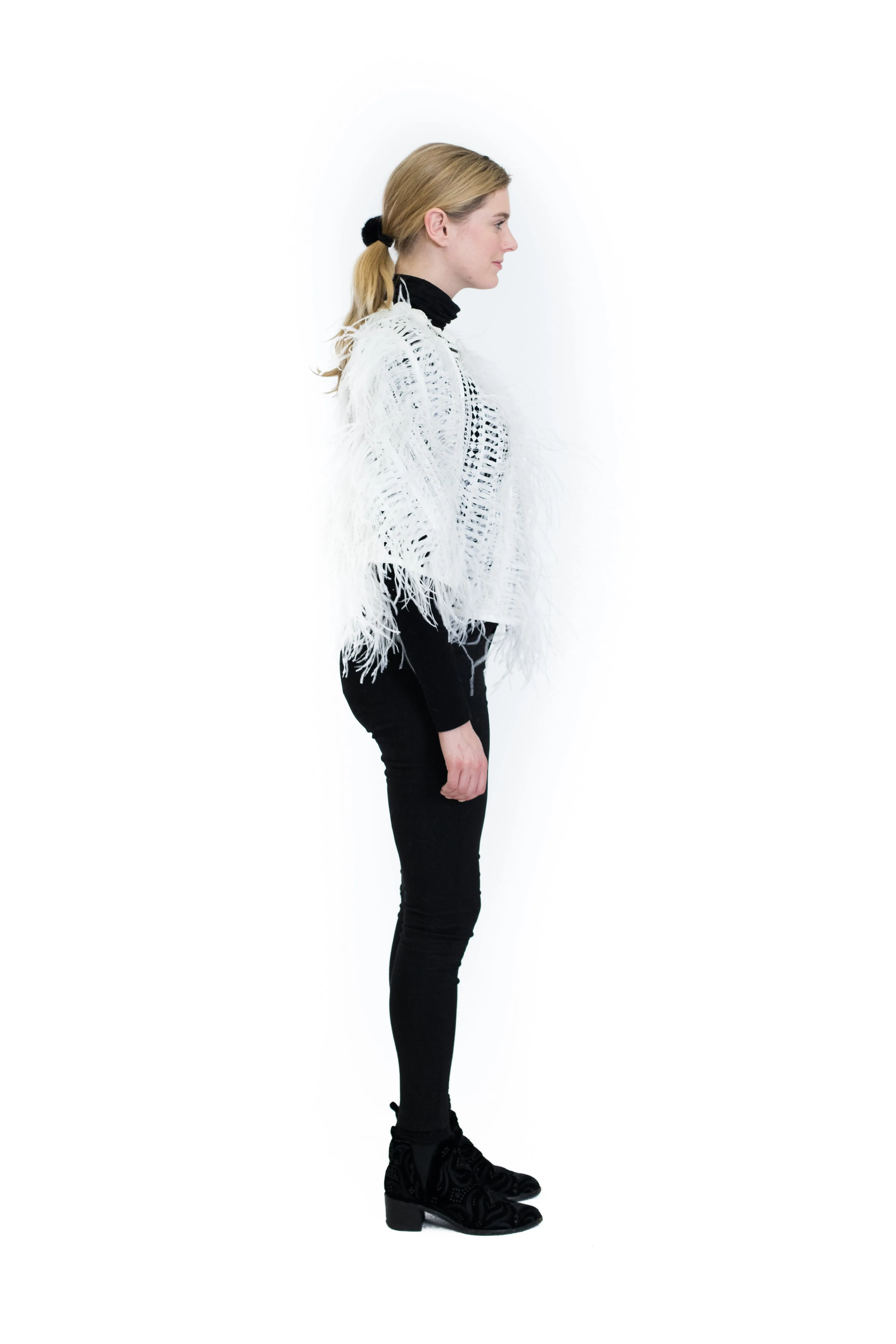 Feather poncho