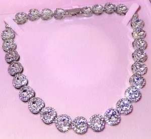 Iced Out Heart Shape Cuban Link Chain Necklace