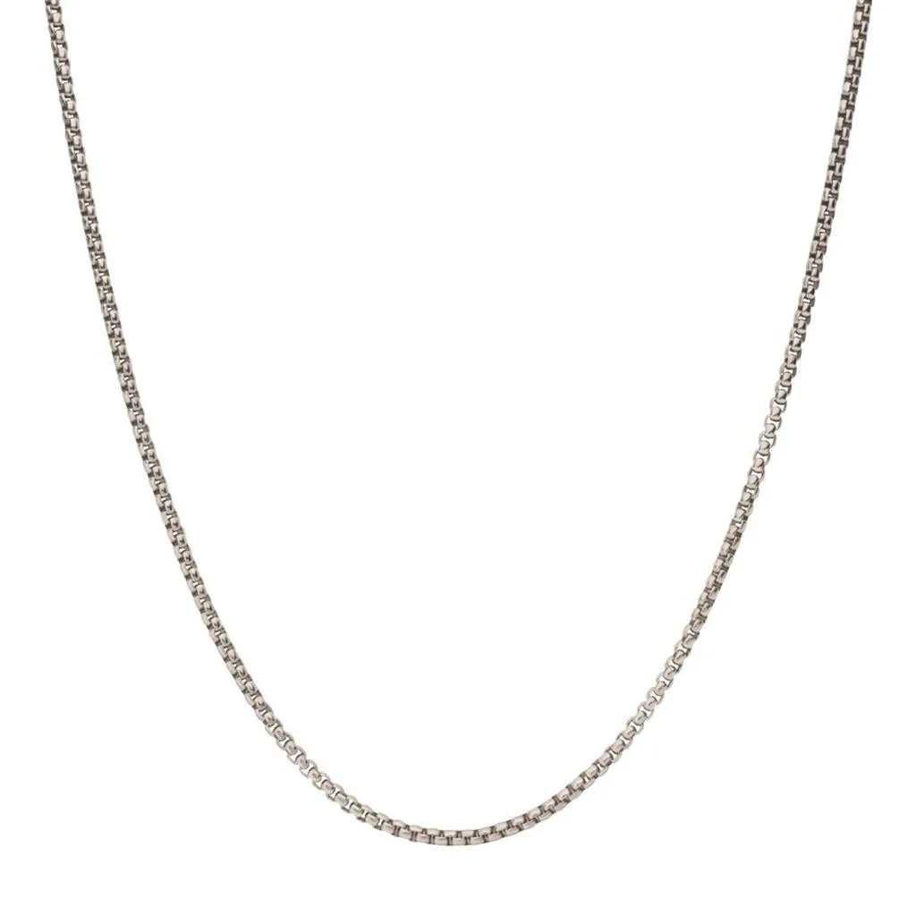 INOX 3mm 22 Inch Titanium Box Chain