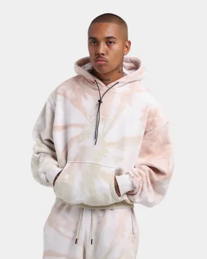 Karl Kani Signature KKJ Tie Dye Oversized Hoodie Light Sand
