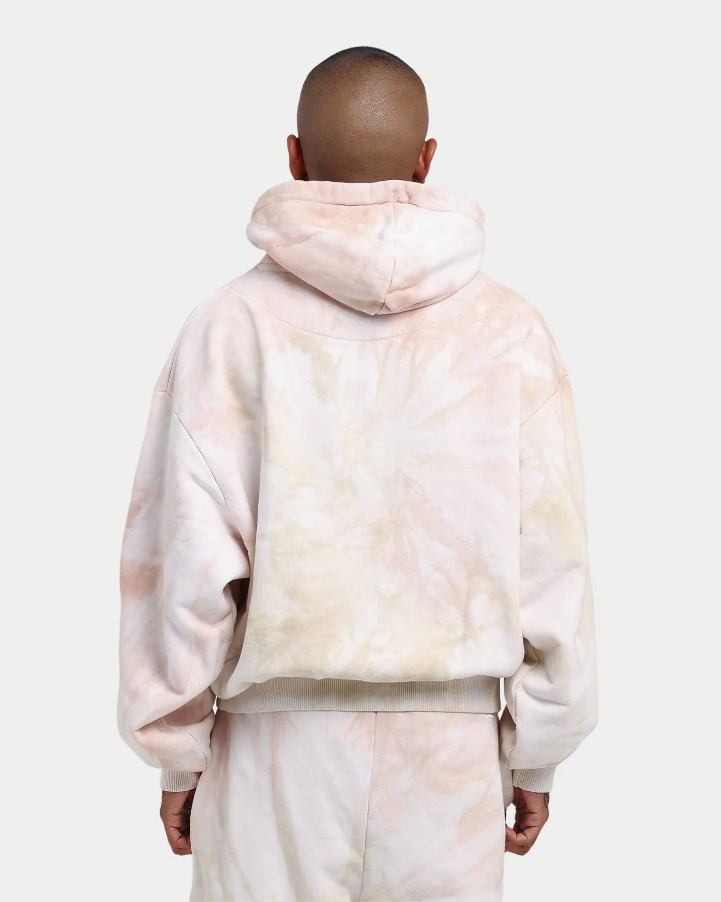 Karl Kani Signature KKJ Tie Dye Oversized Hoodie Light Sand