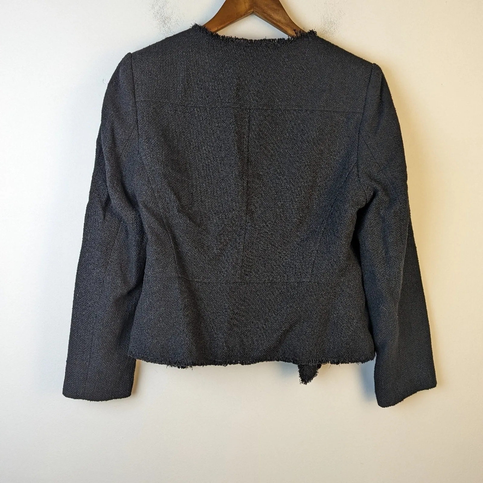 Loft Tweed Fringe Jacket - 10 P