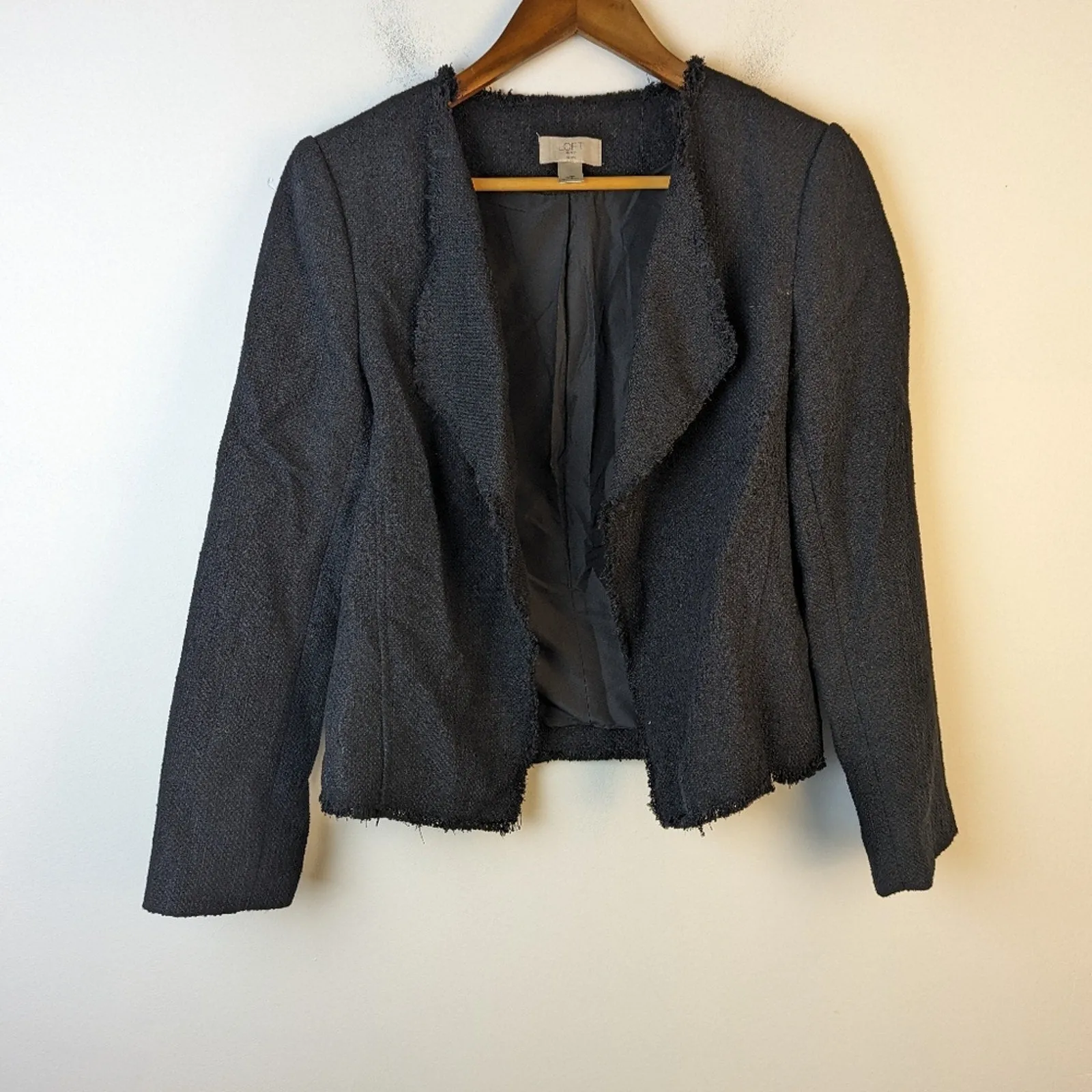 Loft Tweed Fringe Jacket - 10 P