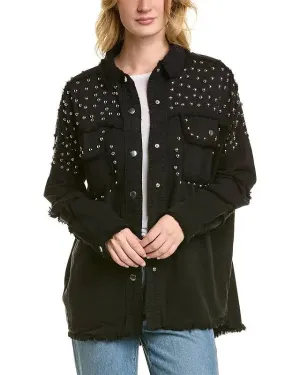 One Size Black Studded Jacket