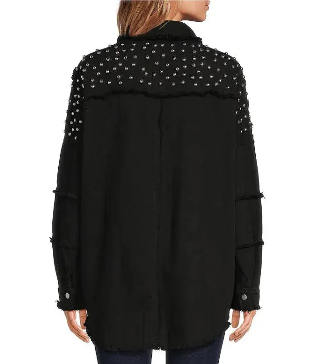 One Size Black Studded Jacket