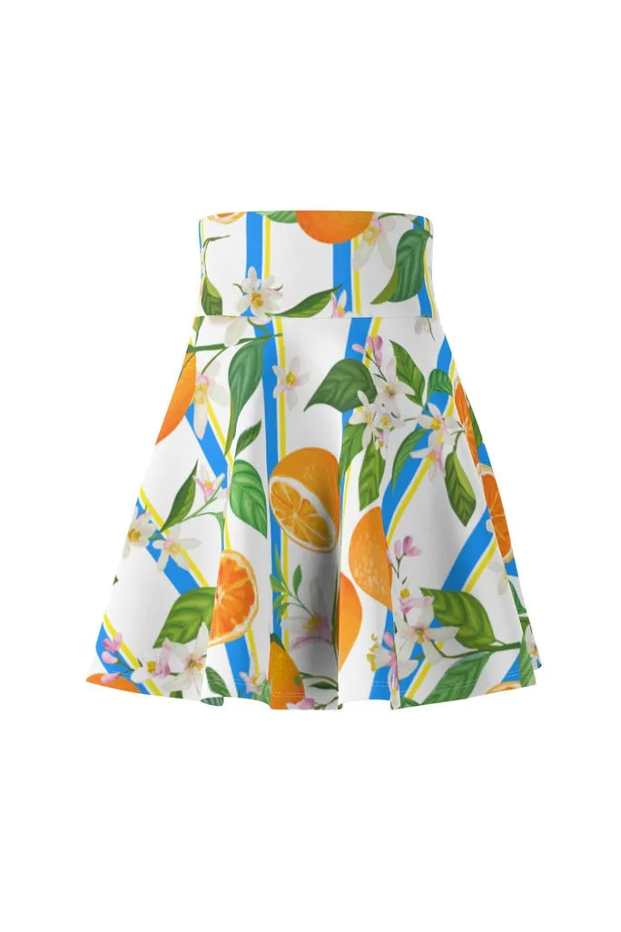 Orange Blossoms Women's Skater Skirt