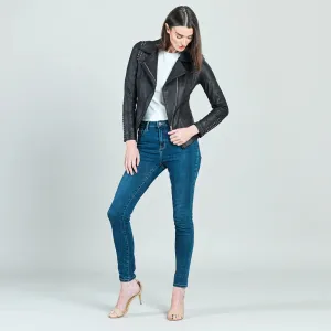 PREORDER-Studded Liquid Leather Jacket