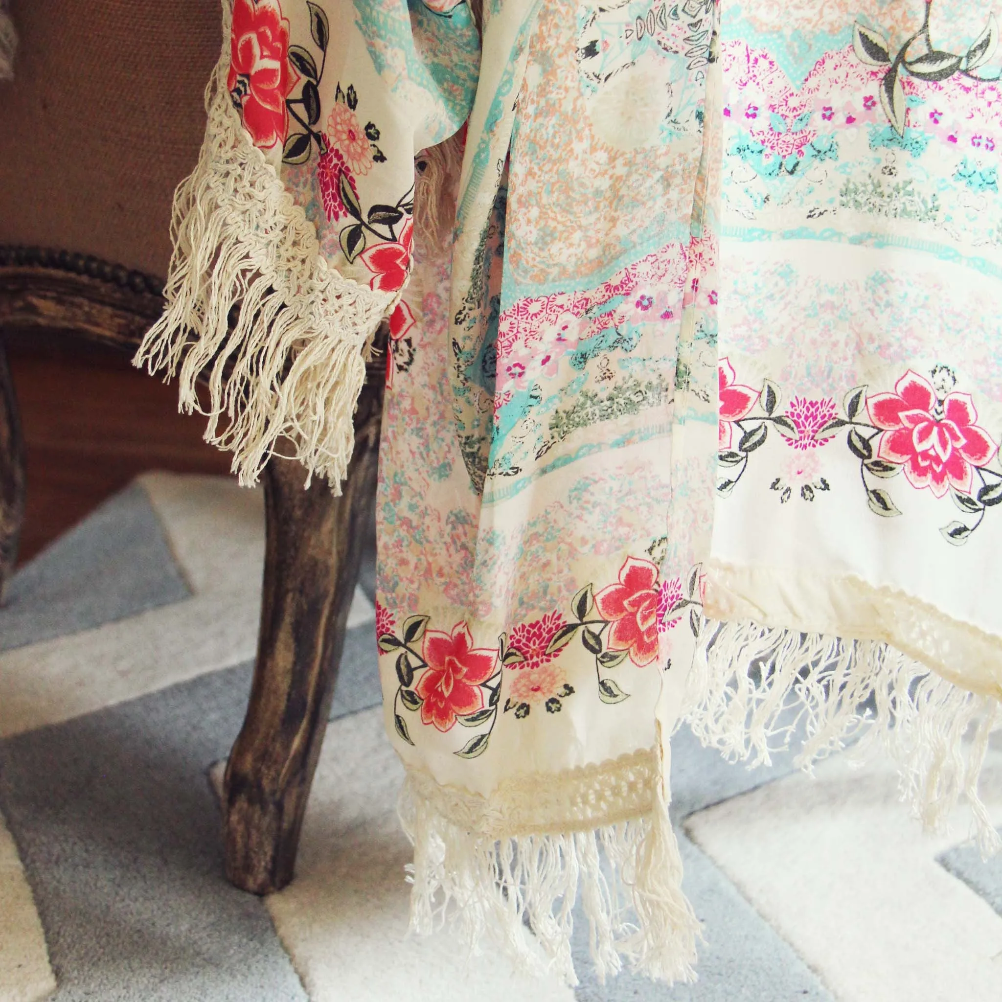 Rose Fringe Duster (wholesale)