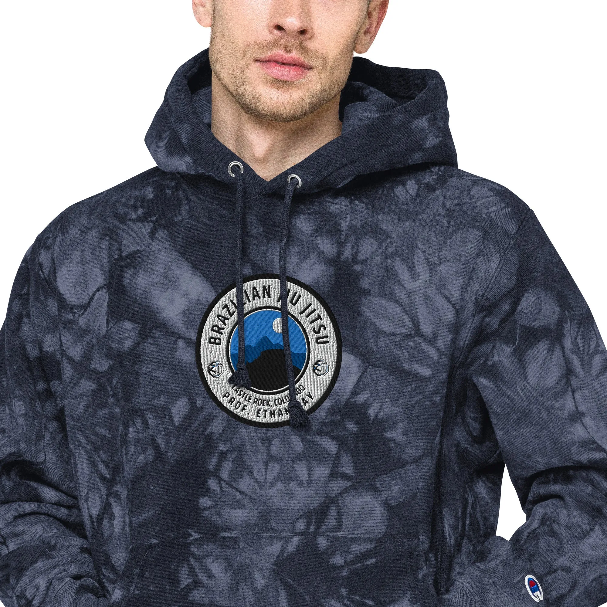 RTA COLORADO x Champion Embroidered tie-dye hoodie