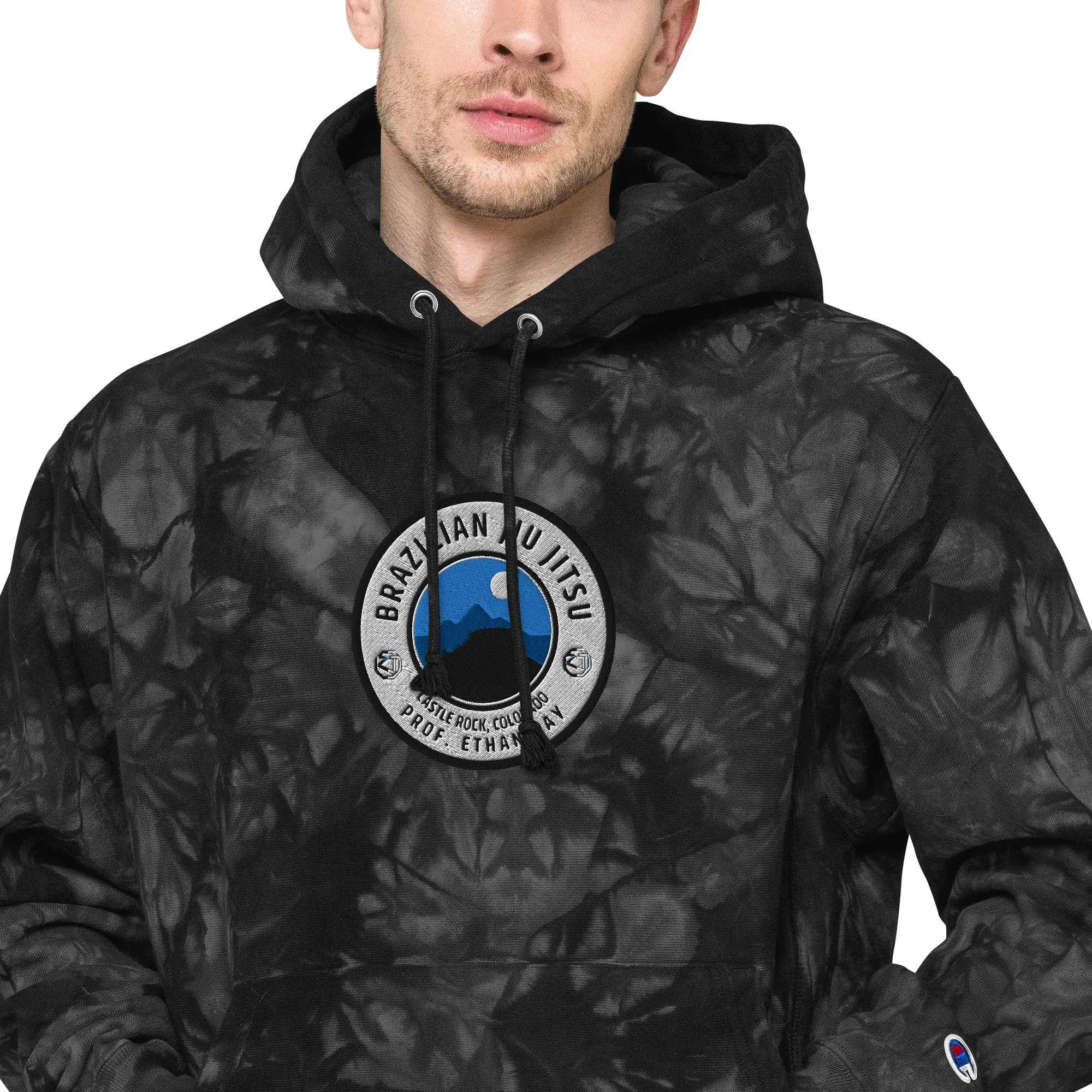 RTA COLORADO x Champion Embroidered tie-dye hoodie