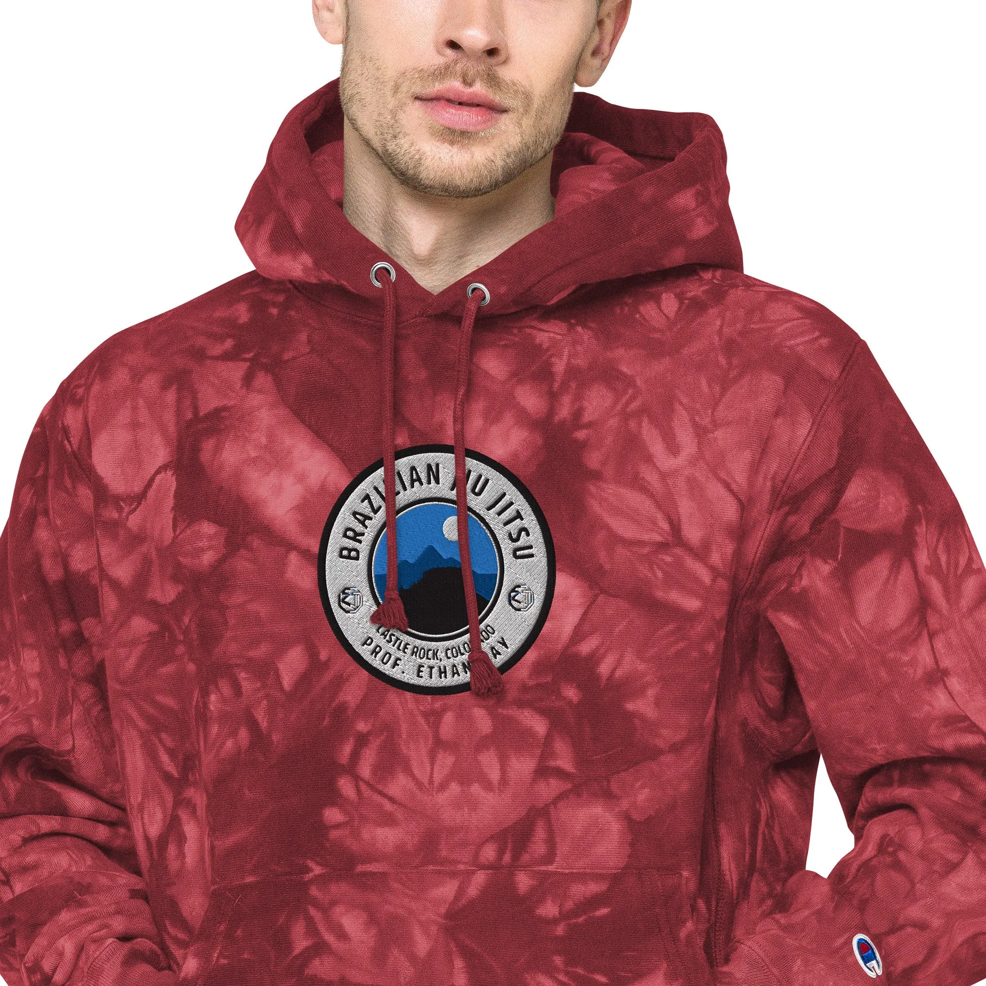 RTA COLORADO x Champion Embroidered tie-dye hoodie