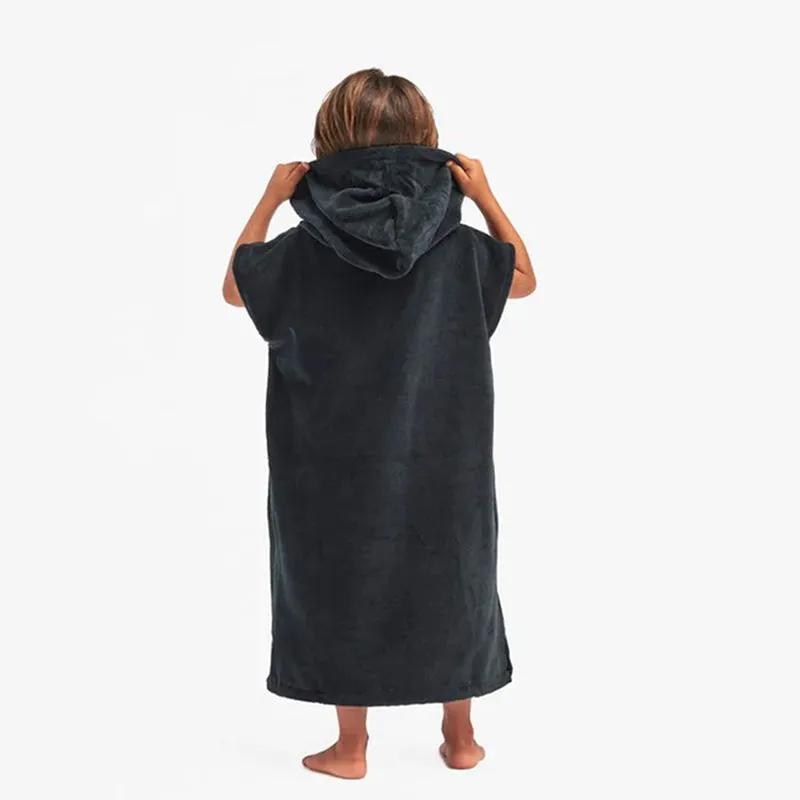 SLOWTIDE DIGS PONCHO BLACK - KIDS