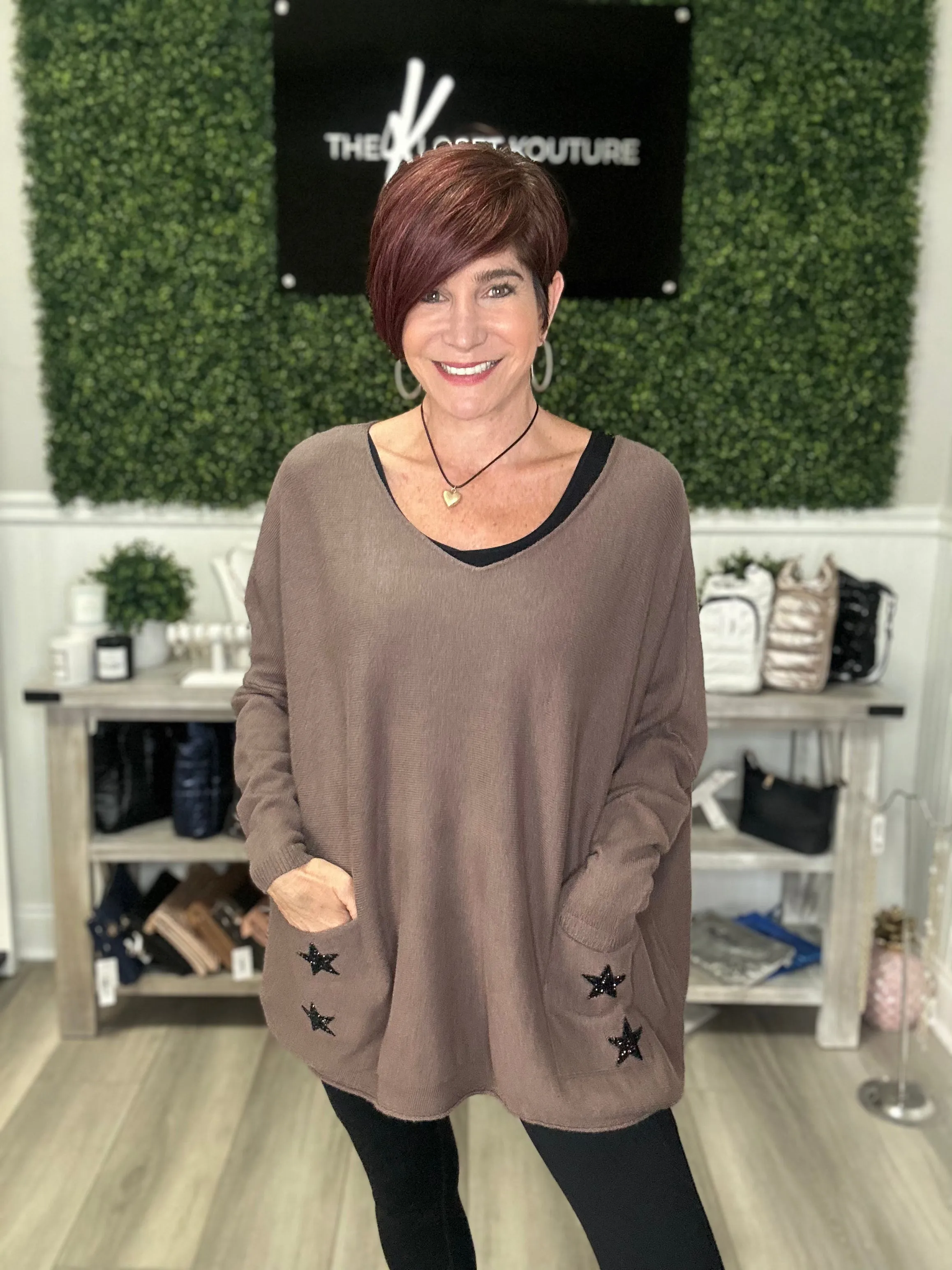 Starry Pockets Poncho
