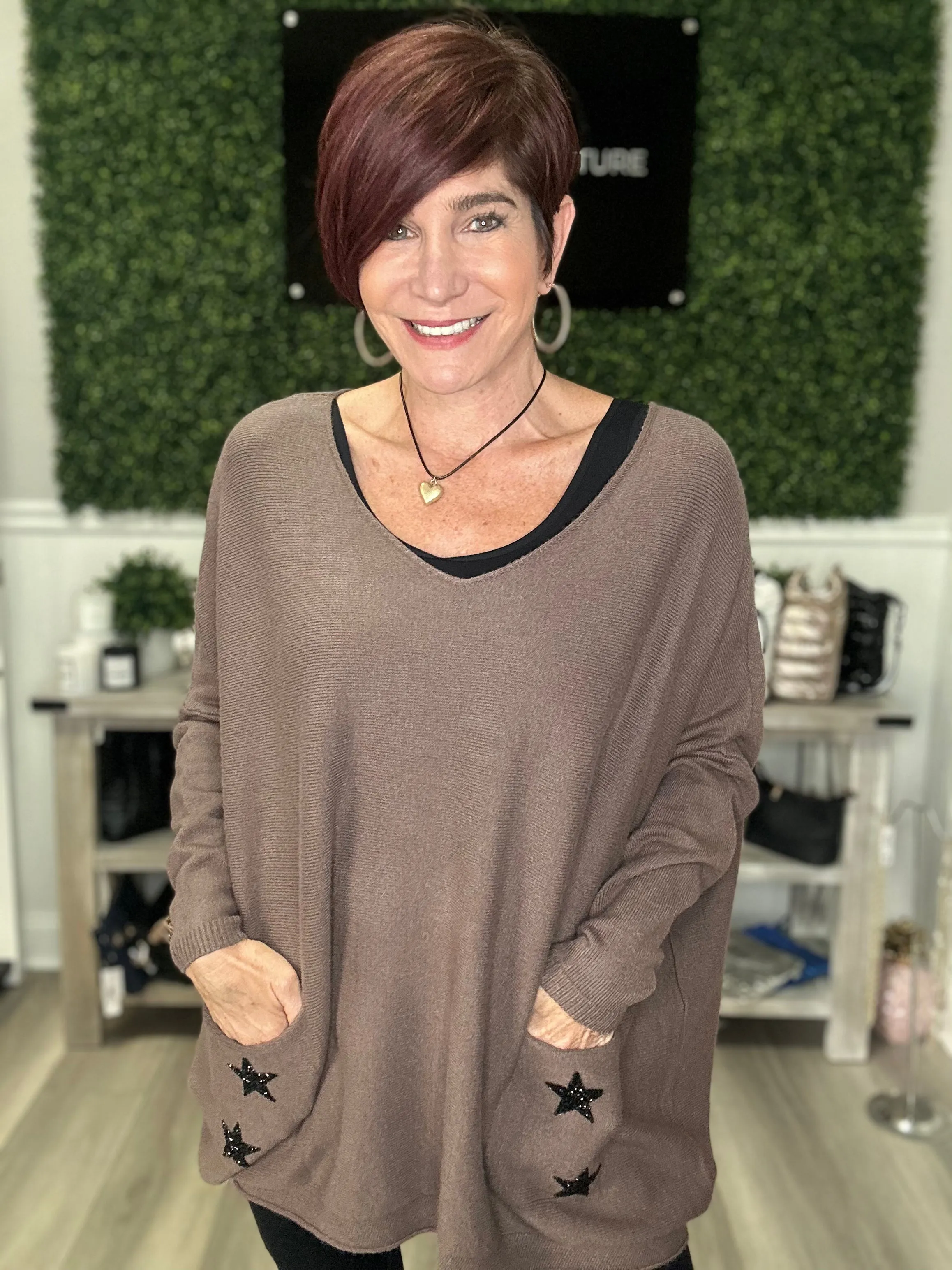 Starry Pockets Poncho