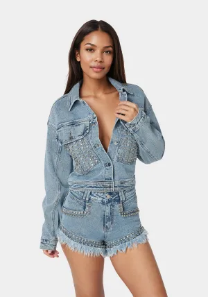 Studded Denim Jacket