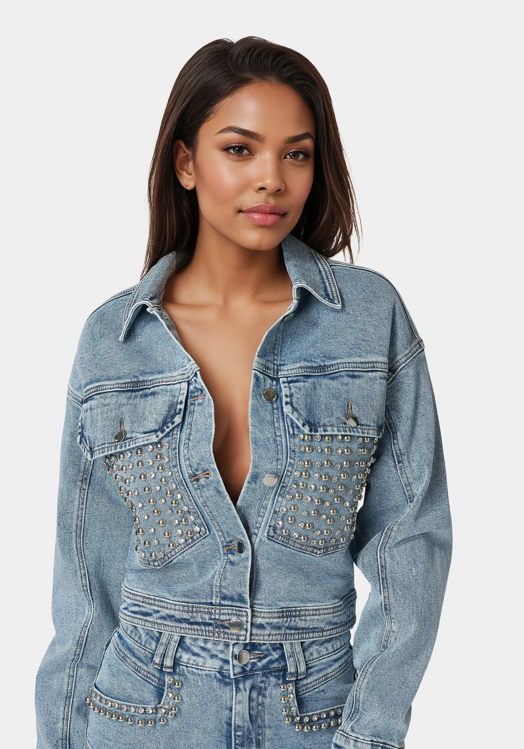 Studded Denim Jacket