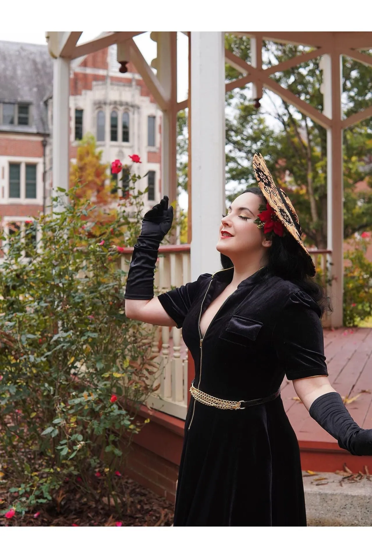 The Sweetest Taboo Black Velvet Designer Dress