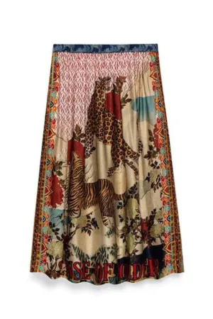 Vanessa Midi Skirt Oriental