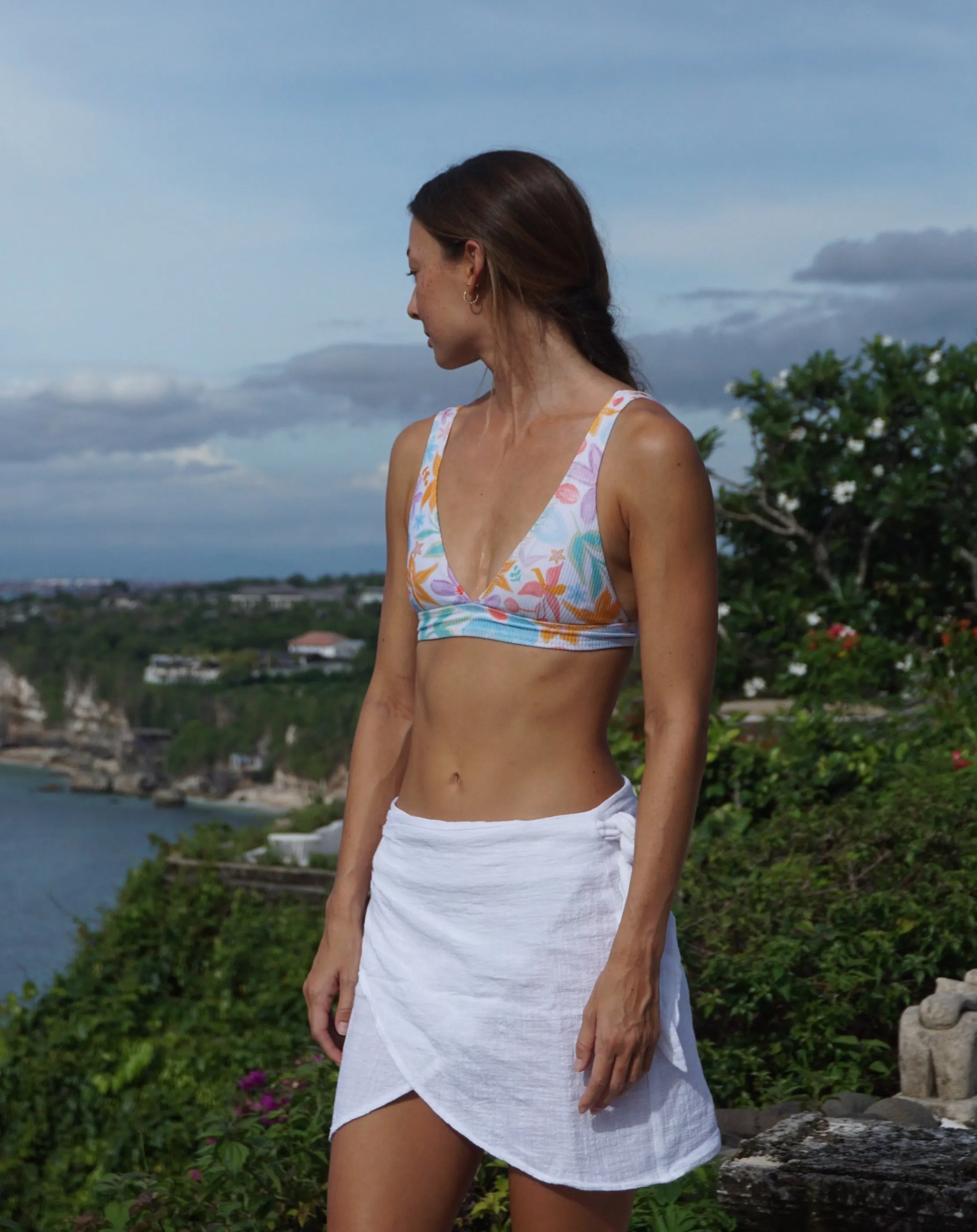 Wrap Skirt | White (LAST M/L)